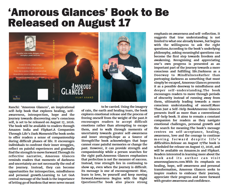 As featured in The Sovereign Post, Ranchi Edition | 9 August 2026